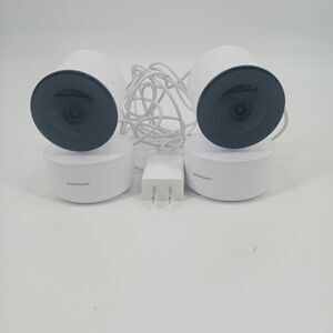 Merkury Smart PTZ Security Camera White WiFi Home Surveillance pair of 2